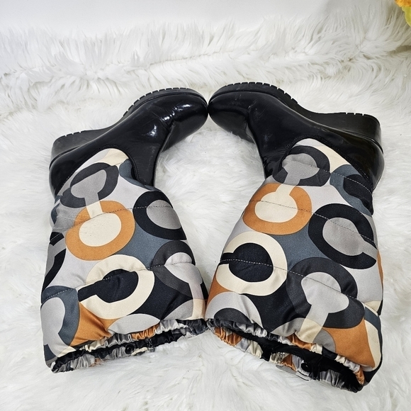 Coach - monogram boots size 7.5 black - Picture 14 of 14